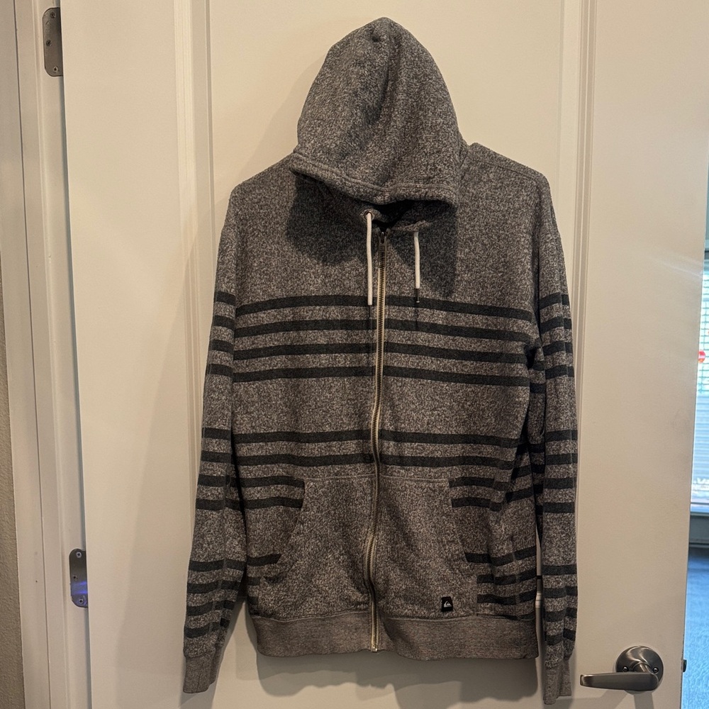 Quicksilver Gray Striped Sweater